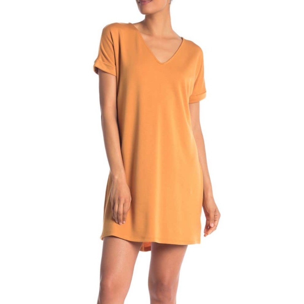 NWT • Vanity Room • French Terry Cuff Sleeve Dress
